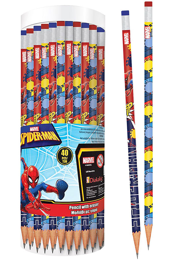 Μολύβι με γόμα 1 τμχ Spiderman 000568549