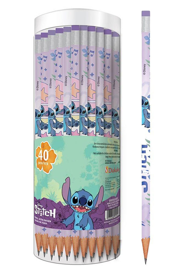 Μολύβι με γόμα 1 τμχ Stitch 000565083