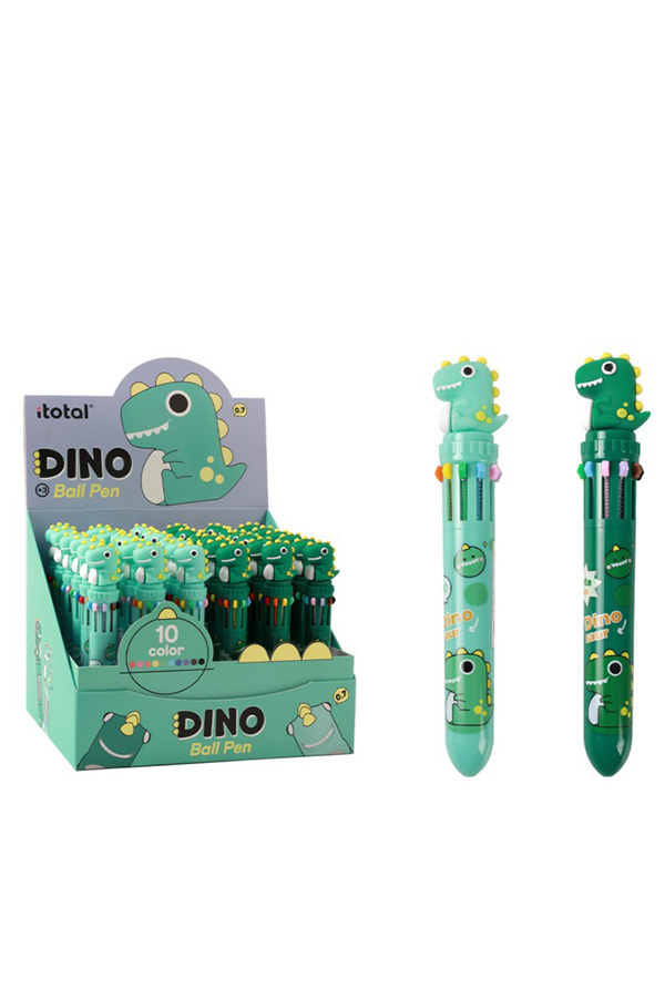 Στυλό Ballpen 10 χρωμάτων Dino Itotal XL2374