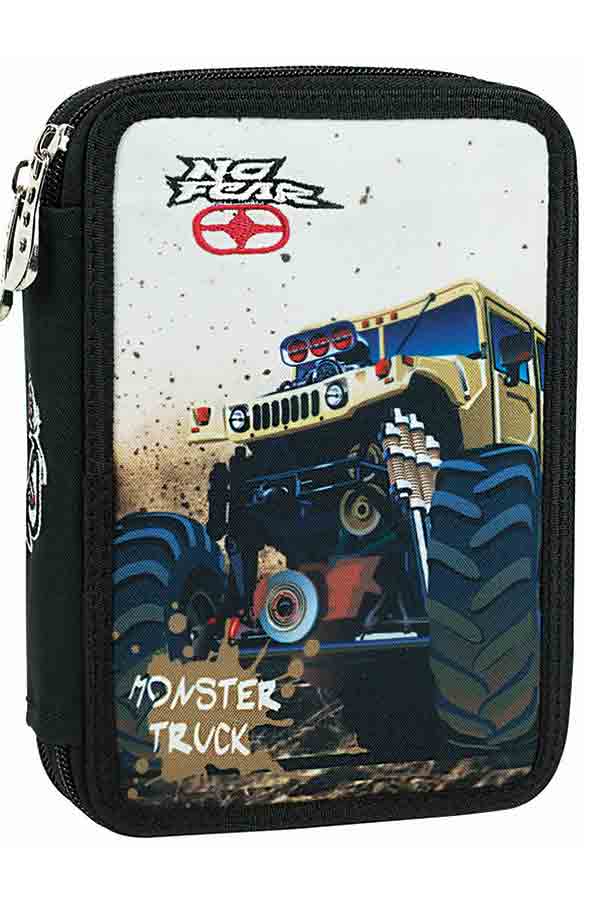 NO FEAR Κασετίνα σχολική γεμάτη monster truck 347-71100