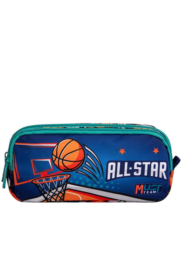 Κασετίνα σχολική δύο θέσεις must basketball 000586179