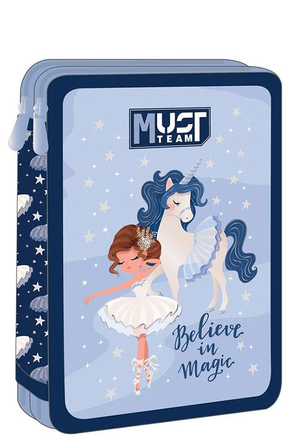 must Κασετίνα σχολική γεμάτη Believe in magic 000586327