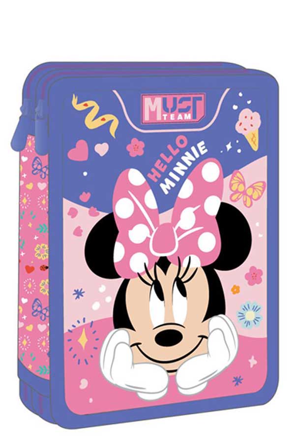 must Κασετίνα σχολική γεμάτη Disney Minnie mouse 000565017
