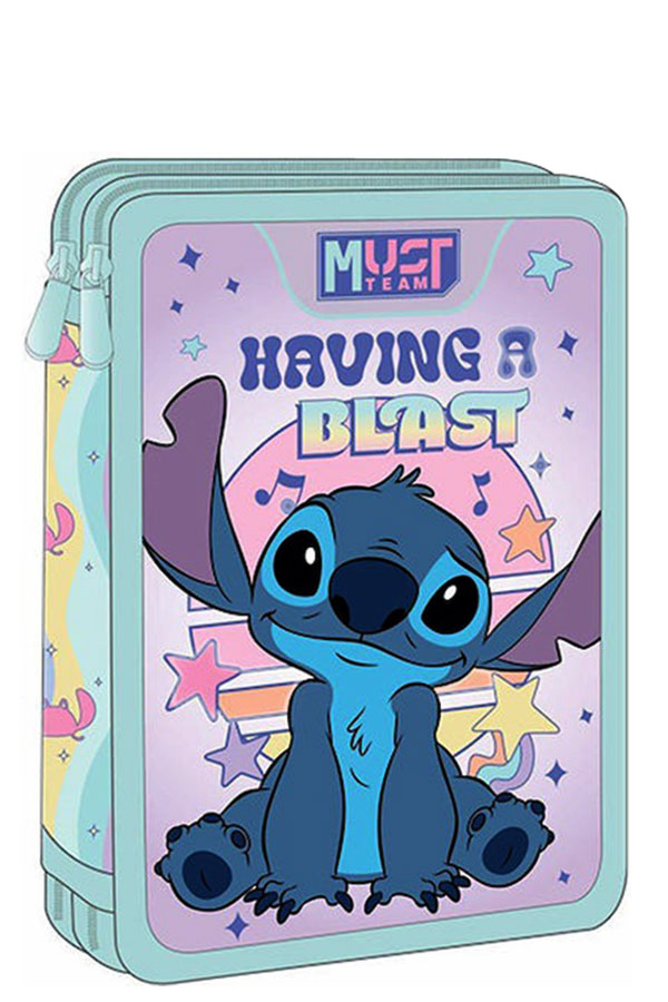 must Κασετίνα σχολική γεμάτη Disney Stitch 000565020