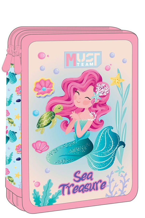 must Κασετίνα σχολική γεμάτη Sea treasure 000586722