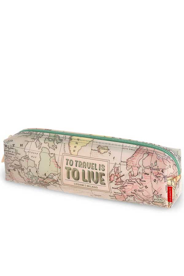 Κασετίνα σχολική διαφανή Legami Ταξίδι PC0024