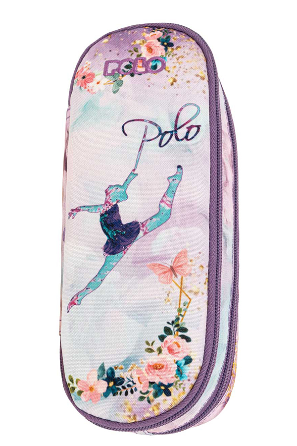  POLO Σχολική κασετίνα διπλή PENCIL CASE CROWLY Μπαλαρίνα 9370588361