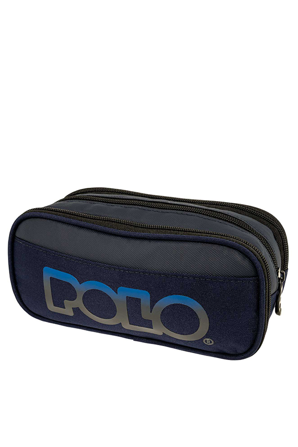 POLO Κασετίνα σχολική τριπλή PENCIL CASE CRYPTIC μπλε 9370015000