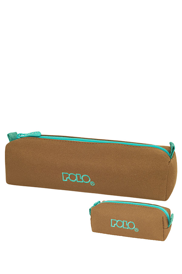 Κασετίνα σχολική POLO WALLET PENCIL CASE ORIGINAL DOS καφέ 9370067858