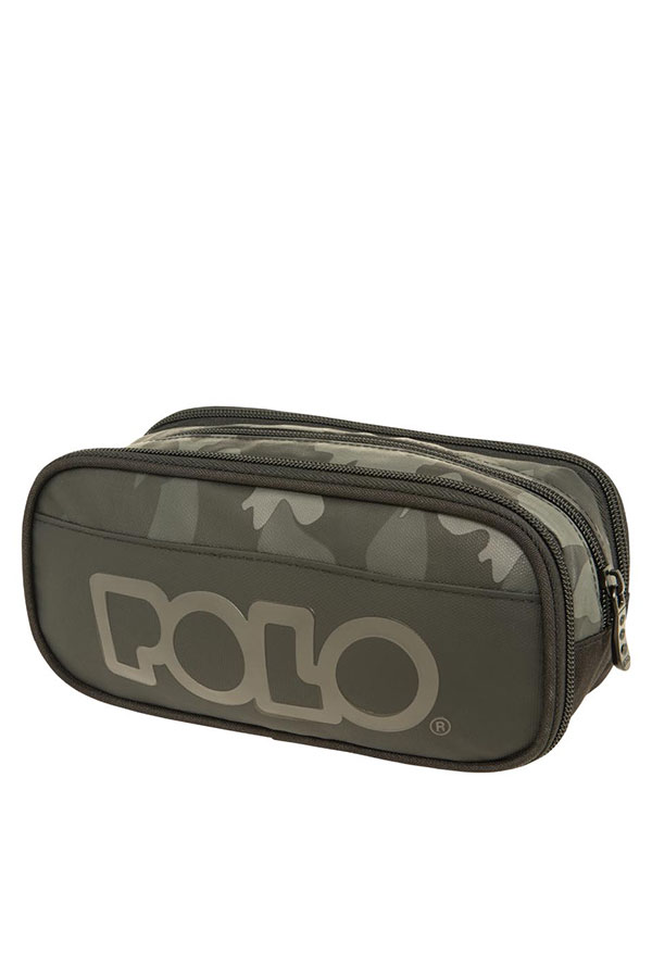 POLO Κασετίνα σχολική τριπλή PENCIL CASE CRYPTIC χακί 9370018308