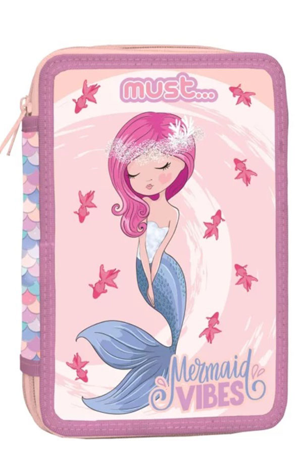 must Κασετίνα σχολική γεμάτη Mermaid Vibes 000585743