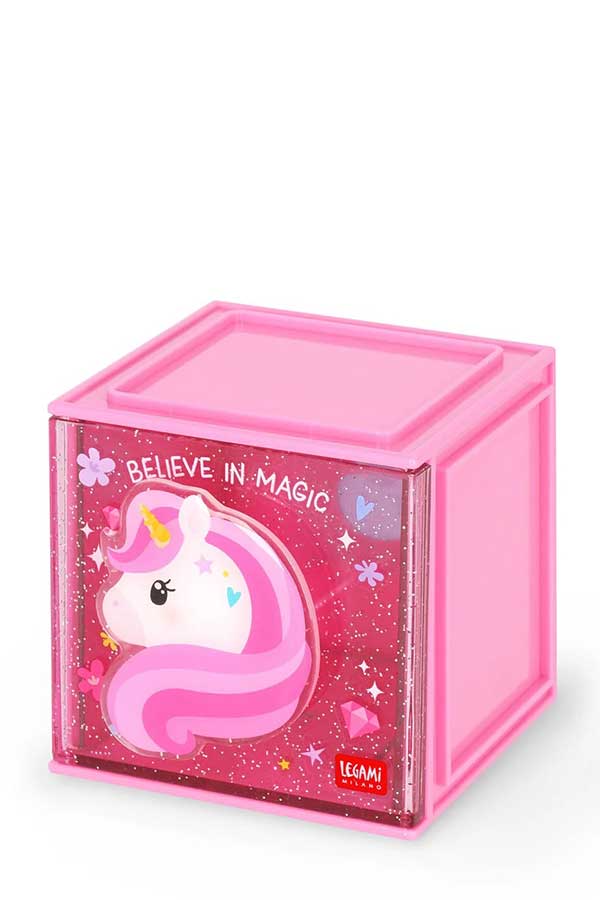 Κουτί αποθήκευσης γραφείου Cutie Cube Legami Μονόκερος SBX0001