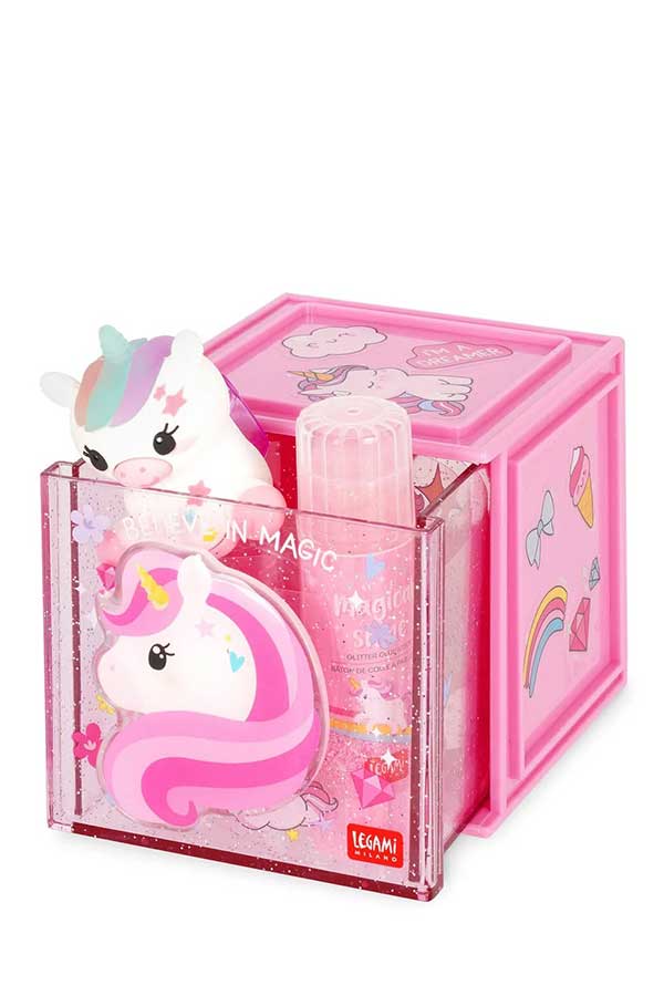 Κουτί αποθήκευσης γραφείου Cutie Cube Legami Μονόκερος SBX0001
