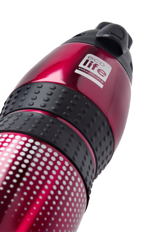 Θερμός Ανοξείδωτος ecolife 400ml vacuum sports bottle κόκκινος