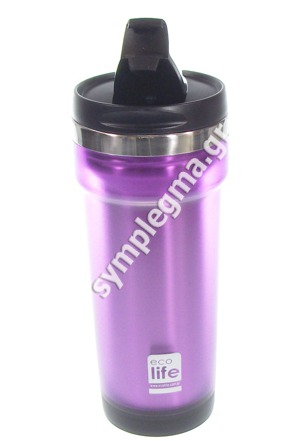Ποτήρι ανοξείδωτο - Θερμός ecolife Coffee thermos 420 ml μωβ