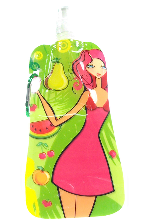 Παγούρι πλαστικό STYLEX  foldable 500ml φρούτα