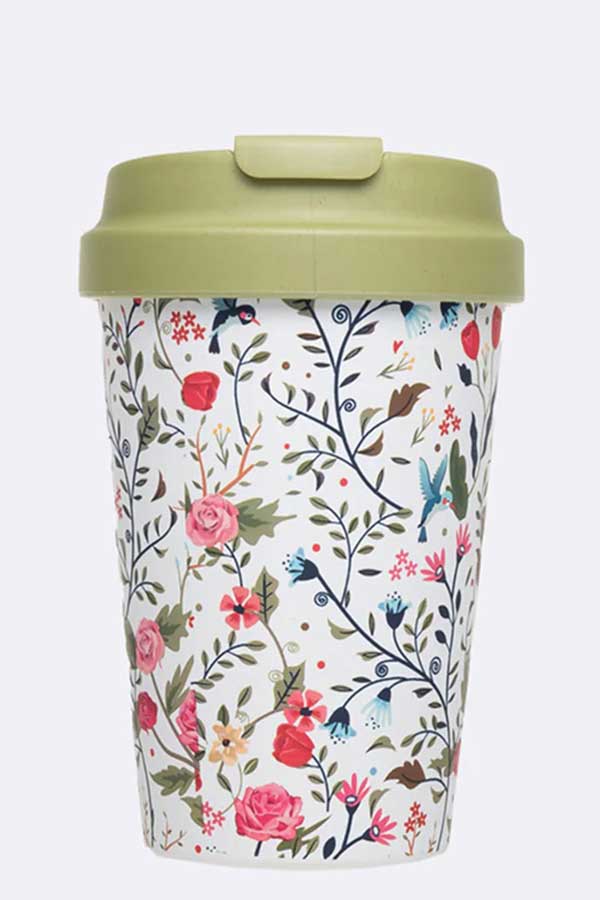 Κούπα οικολογική 350ml Plant cup chic.mic Λουλούδια & Πουλιά BPE109