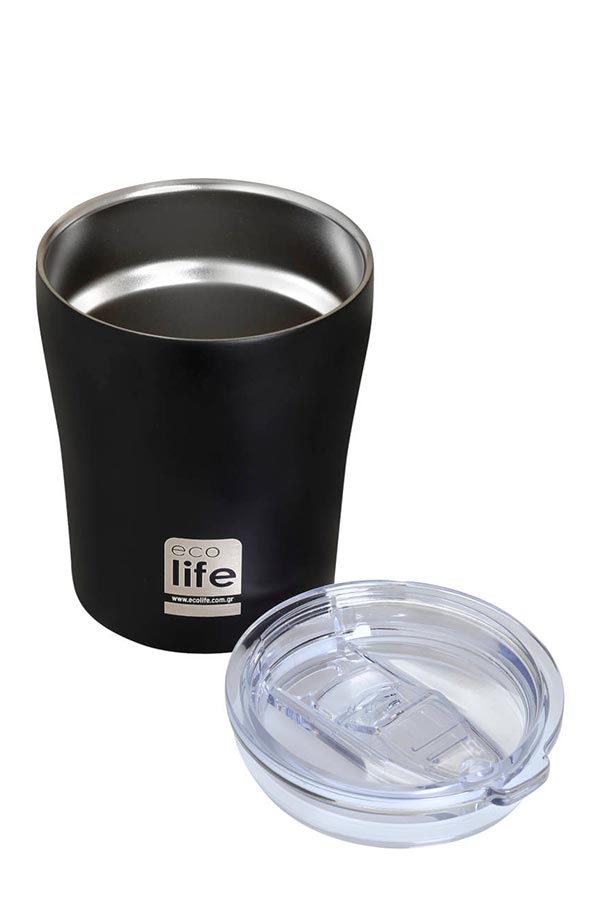 Κούπα θερμός ανοξείδωτη Coffee Thermos 300ml ecolife μαύρο