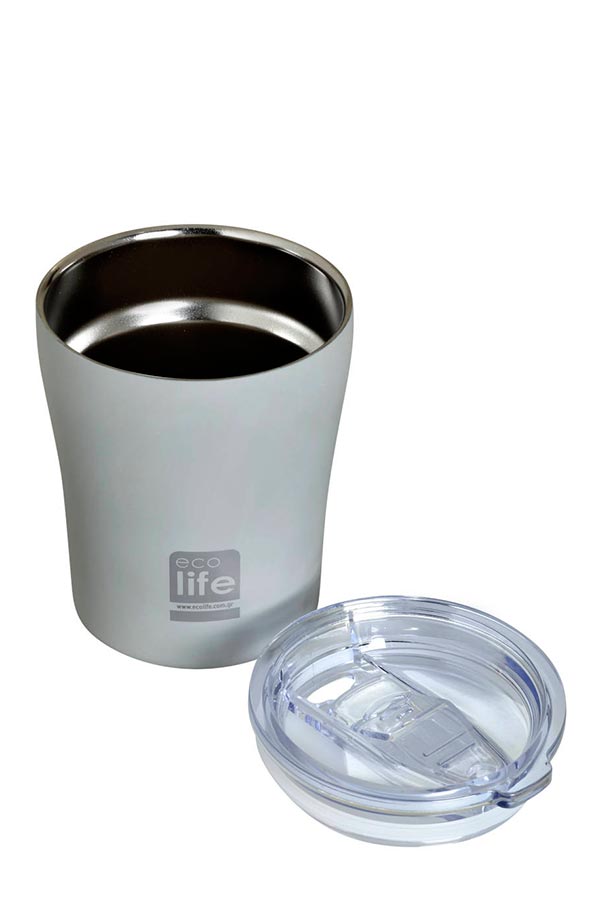 Κούπα θερμός ανοξείδωτη Coffee Thermos 300ml ecolife γκρι