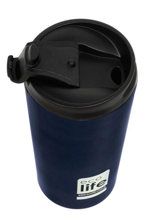 Κούπα θερμός ανοξείδωτη Coffee Thermos 370ml ecolife μπλε σκούρο 33-ΒΟ-4016