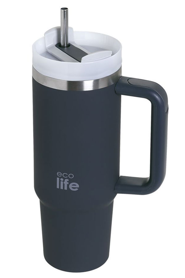 Κούπα θερμός ανοξείδωτη Coffee Thermos 900ml ecolife σκούρο μπλε 33-ΒΟ-5014