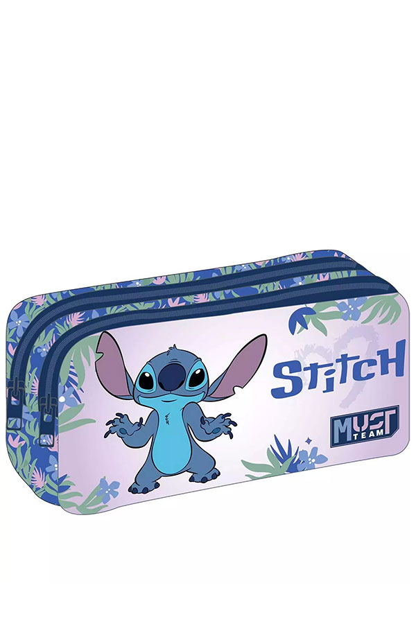 Κασετίνα σχολική δύο θέσεις must Disney stitch 000565162