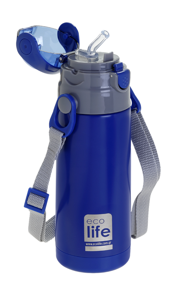 Παγούρι Θερμός Kids ecolife 400ml ναυτικό μπλε 33-BO-2989