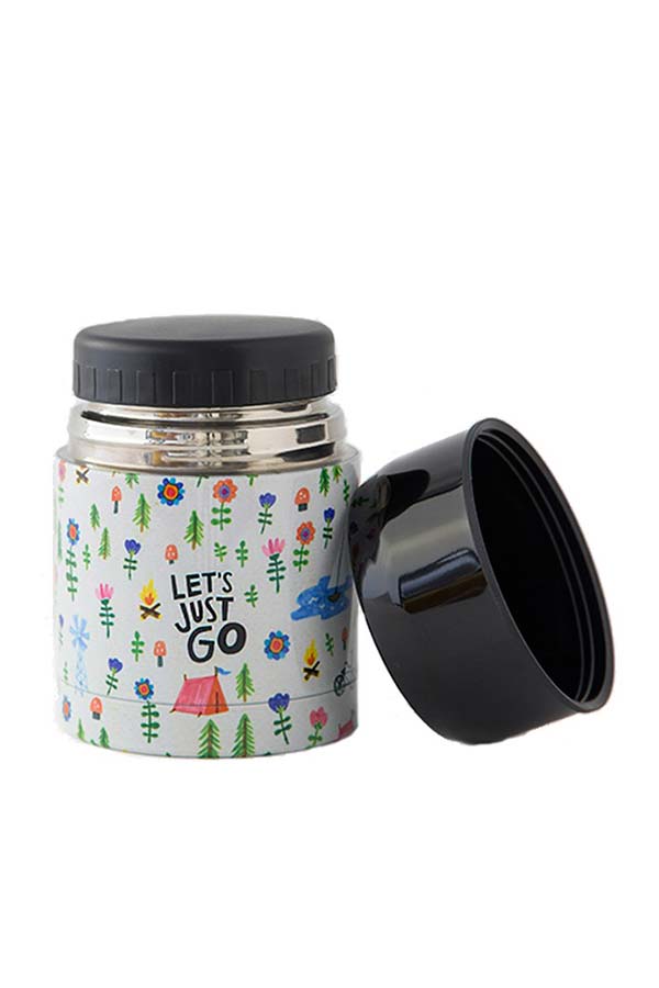 Natural Life Θερμός φαγητού ανοξείδωτος 500ml Let΄s just go WB038