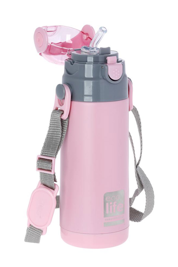 Παγούρι Θερμός Kids ecolife 400ml ροζ 33-bo-3007