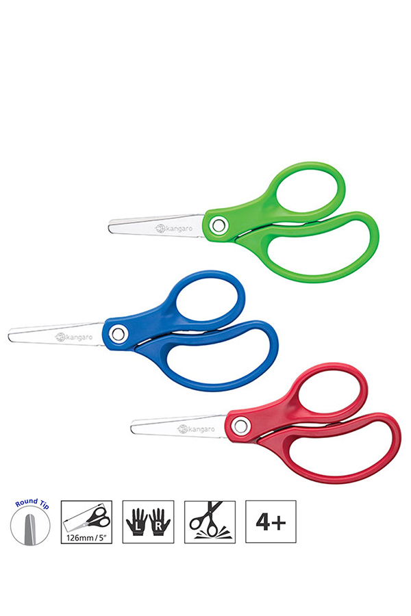 Ψαλίδι σχολικό 1 τεμ 12,6cm Kangaro SD-50R/P 