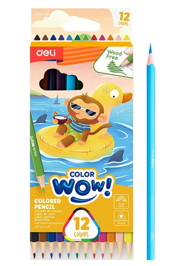 Ξυλομπογιές ζωγραφικής12 χρωμάτων Deli 231.940919