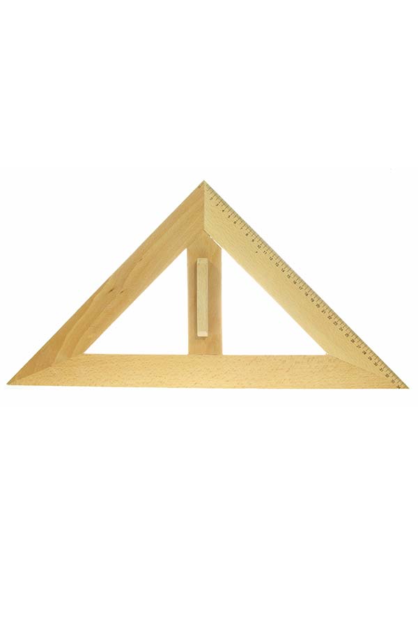 Τρίγωνο ισοσκελές ξύλινο πίνακος 35cm