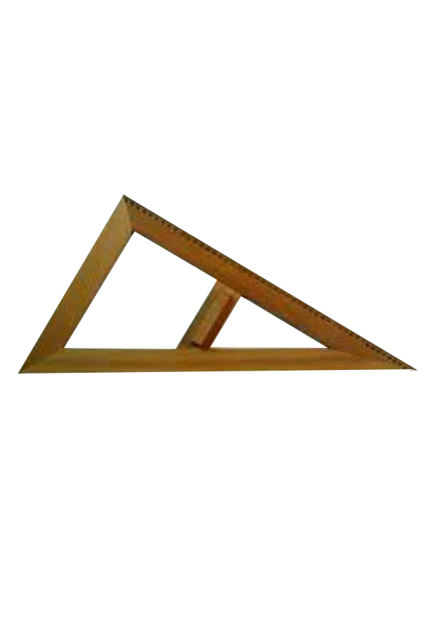 Τρίγωνο ορθογώνιο ξύλινο πίνακος 40cm