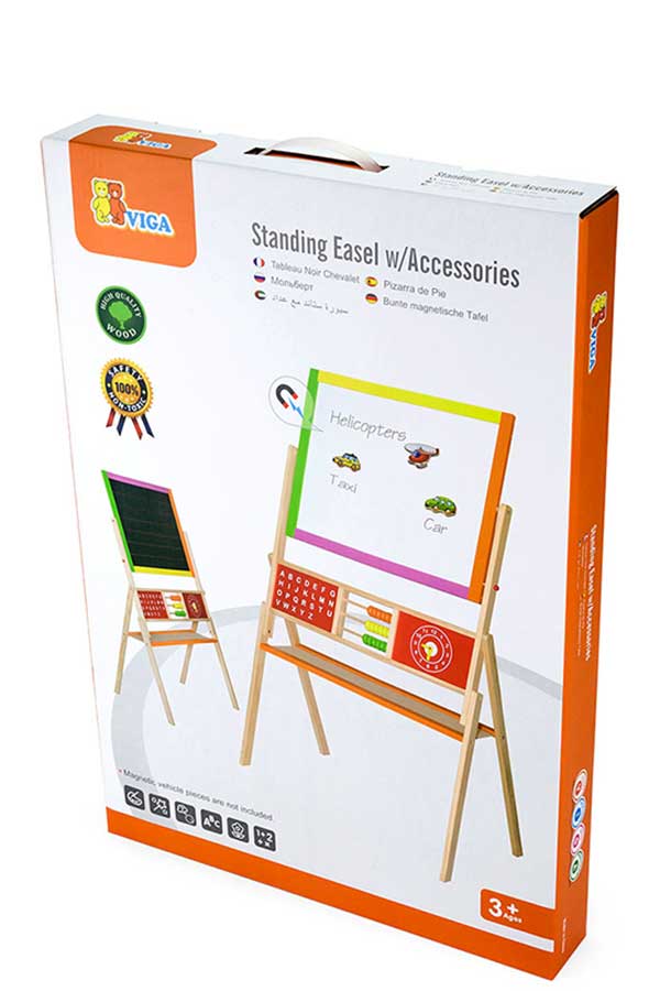 Πίνακας επιδαπέδιος διπλής όψης κιμωλία μαγνήτης 50951