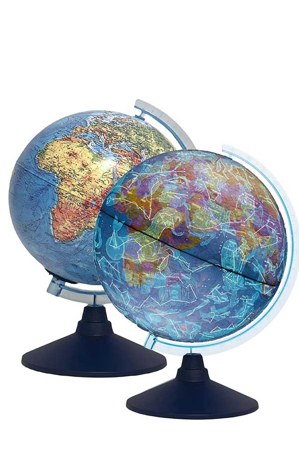 Υδρόγειος σφαίρα ανάγλυφη φωτιζόμενη LED 30cm 16032