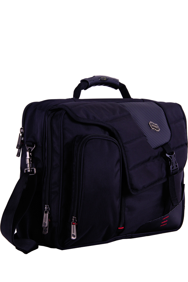 Τσάντα laptop - χαρτοφύλακας PULSE μαύρη 120250