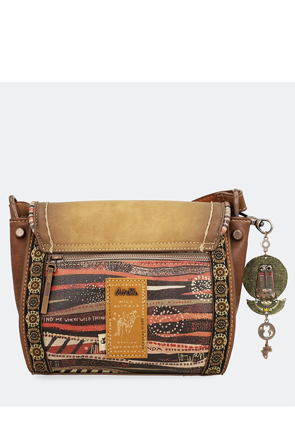 Anekke Kenya Safari Τσαντάκι ώμου με καπάκι 32722-03-378