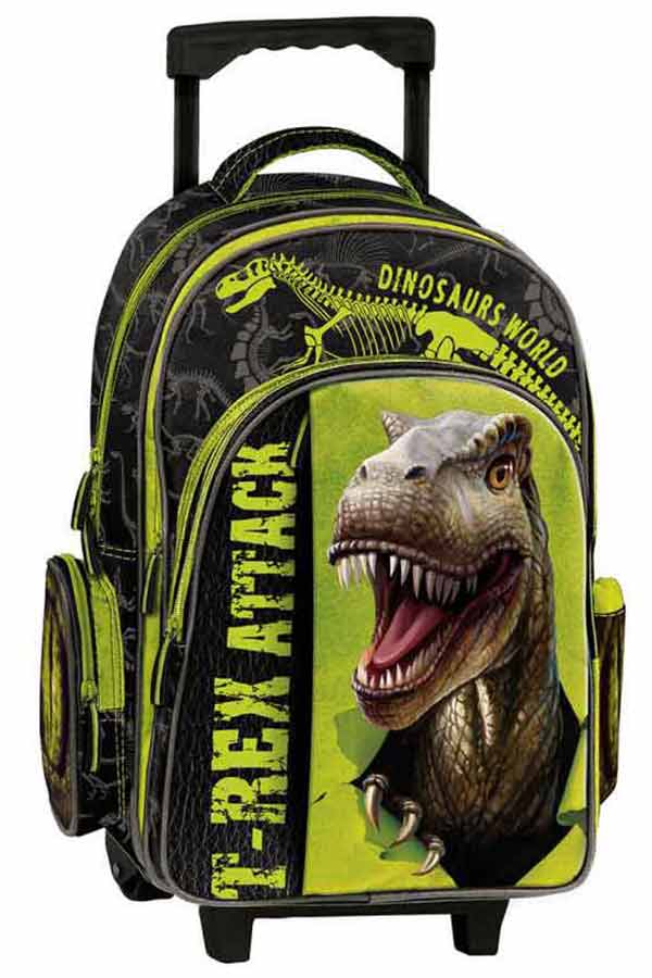 Dinosaur Σχολική τσάντα τρόλεϊ Graffiti 201251