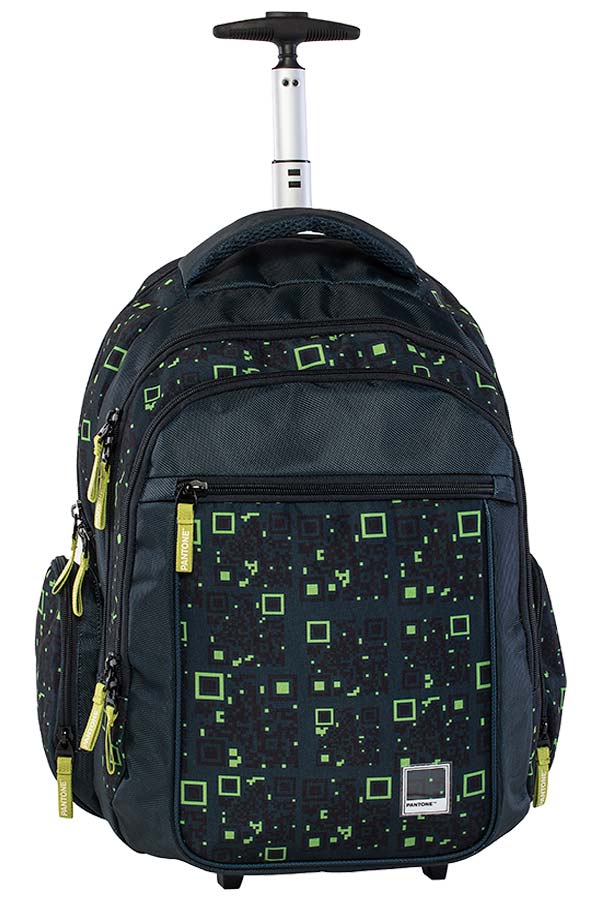 Σχολική τσάντα τρόλεϊ PANTONE QR CODE πράσινο 179261