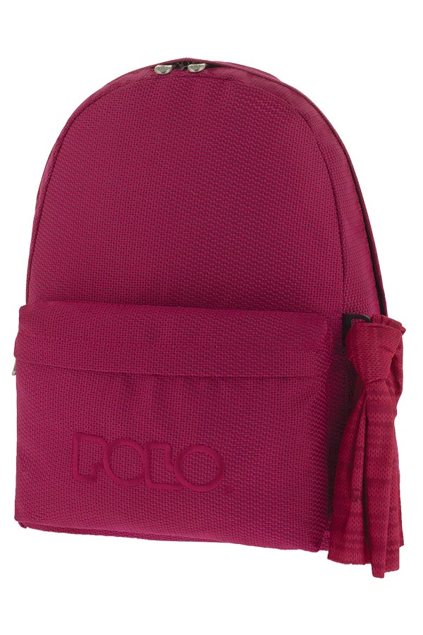 POLO BACKPACK Σακίδιο KNIT WITH SCARF φούξια 90113574 2019
