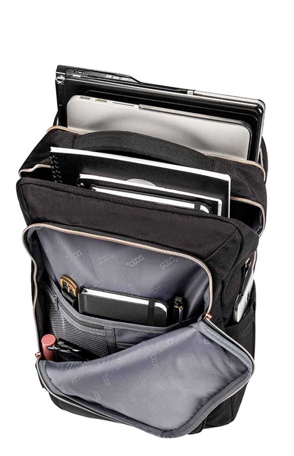 POLO Σακίδιο BACKPACK ESSENCE με θέση για laptop 15 inches μαύρο 9020722039