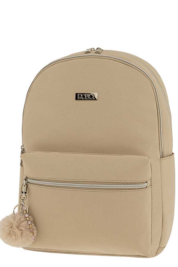 POLO Σακίδιο BACKPACK GRIDON Εκρού 9020757700