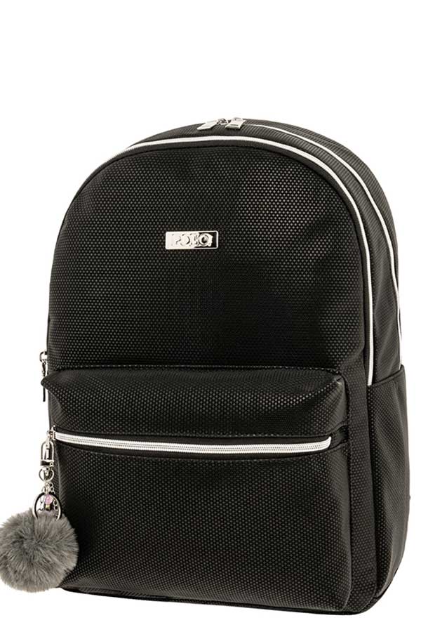 POLO Σακίδιο BACKPACK GRIDON Μαύρη 9020752000