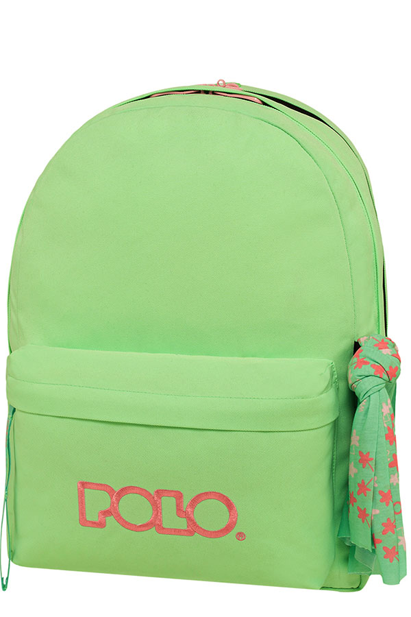 Σακίδιο POLO BACKPACK ORIGINAL DOUBLE SCARF λαχανί παστέλ 9012356939