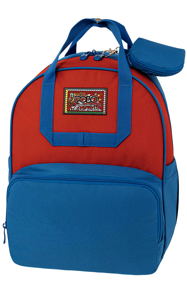 Σακίδιο POLO BACKPACK VINTAGE μπλε κόκκινο 9070803052
