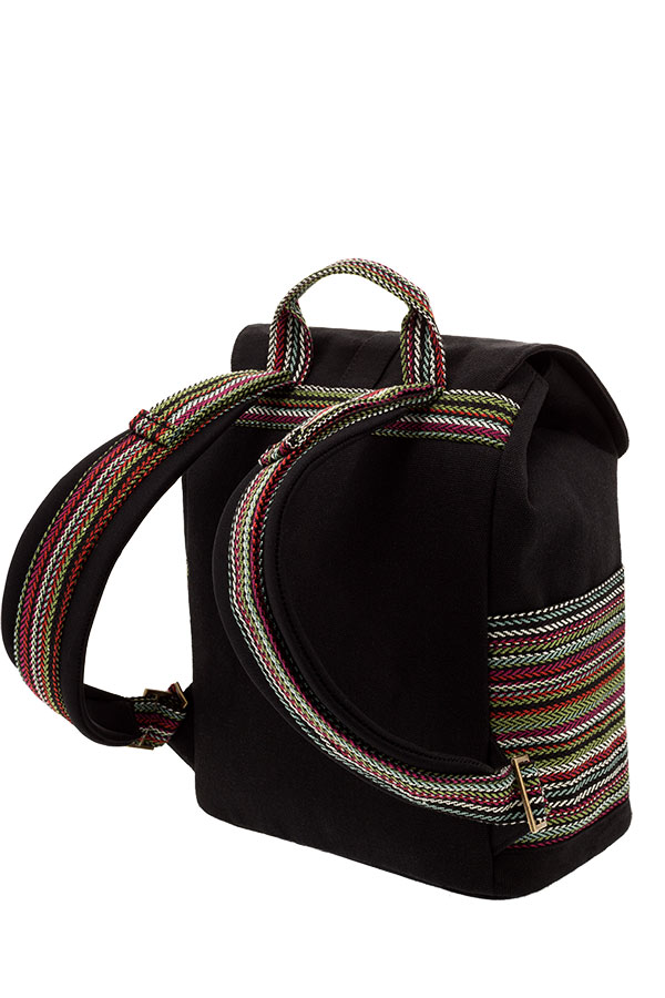 POLO BACKPACK Σακίδιο mini CANVAS LADY μαύρο 90715260