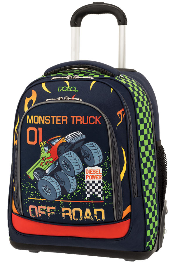 POLO TROLLEY BAG BELIKE GLOW Σχολική τσάντα τρόλεϊ Monster truck 90125260