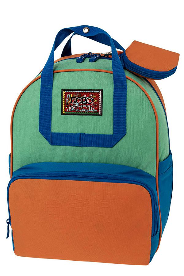 Σακίδιο POLO BACKPACK VINTAGE πορτοκαλί πράσινο 9070806873