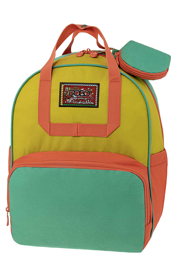 Σακίδιο POLO BACKPACK VINTAGE πράσινο κίτρινο 9070807068