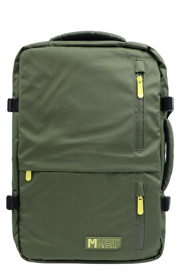 Τσάντα πλάτης ταξιδίου must χακί 000586477